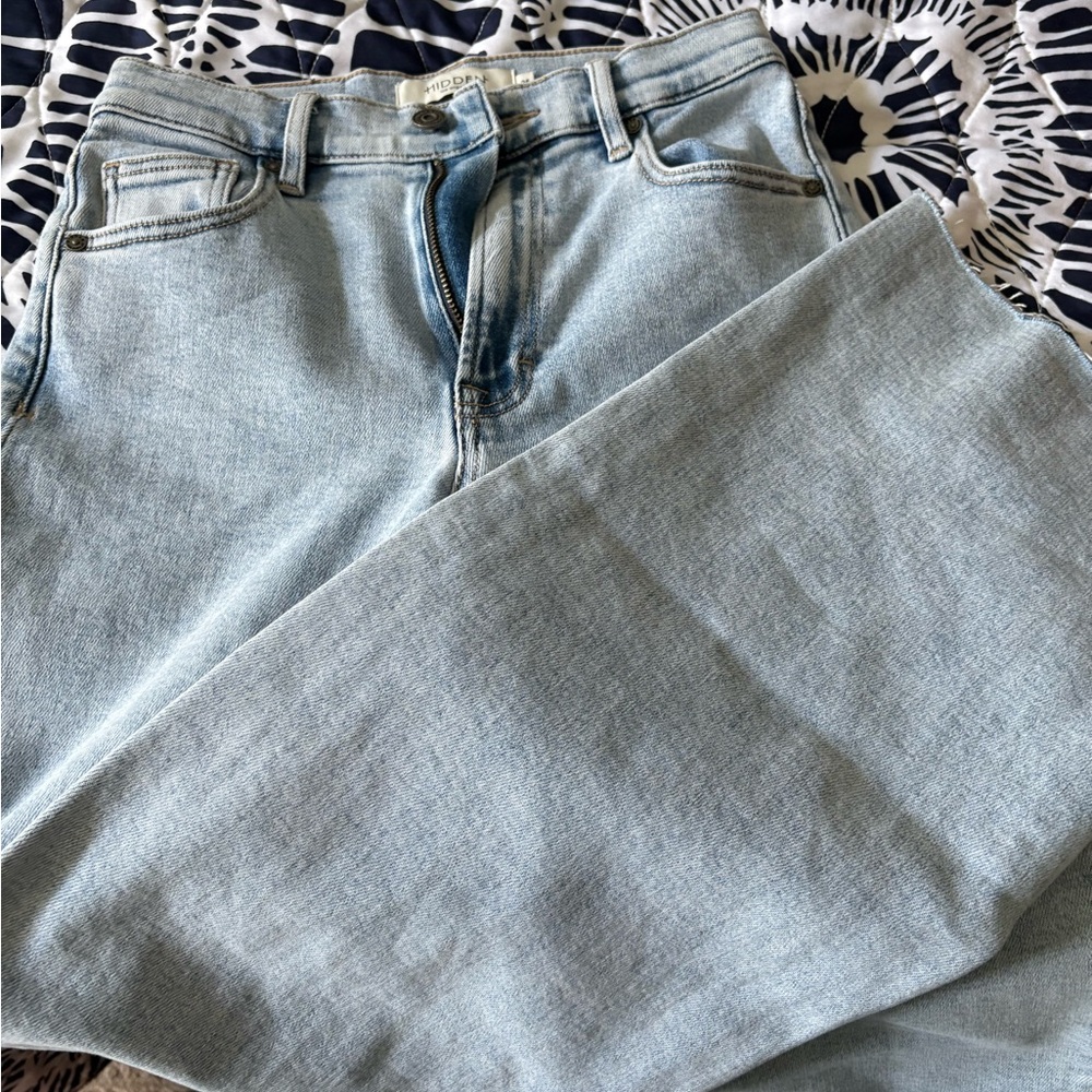 NWT Size 25 Hidden Logan High Rise Dad Jean  In Light Blue